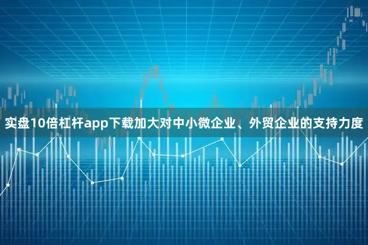 实盘10倍杠杆app下载加大对中小微企业、外贸企业的支持力度