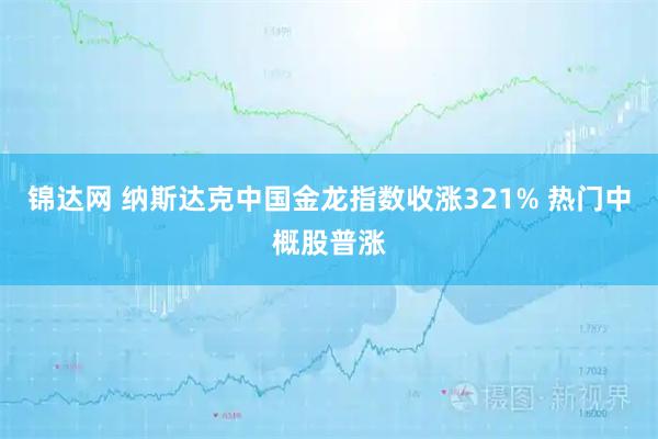 锦达网 纳斯达克中国金龙指数收涨321% 热门中概股普涨